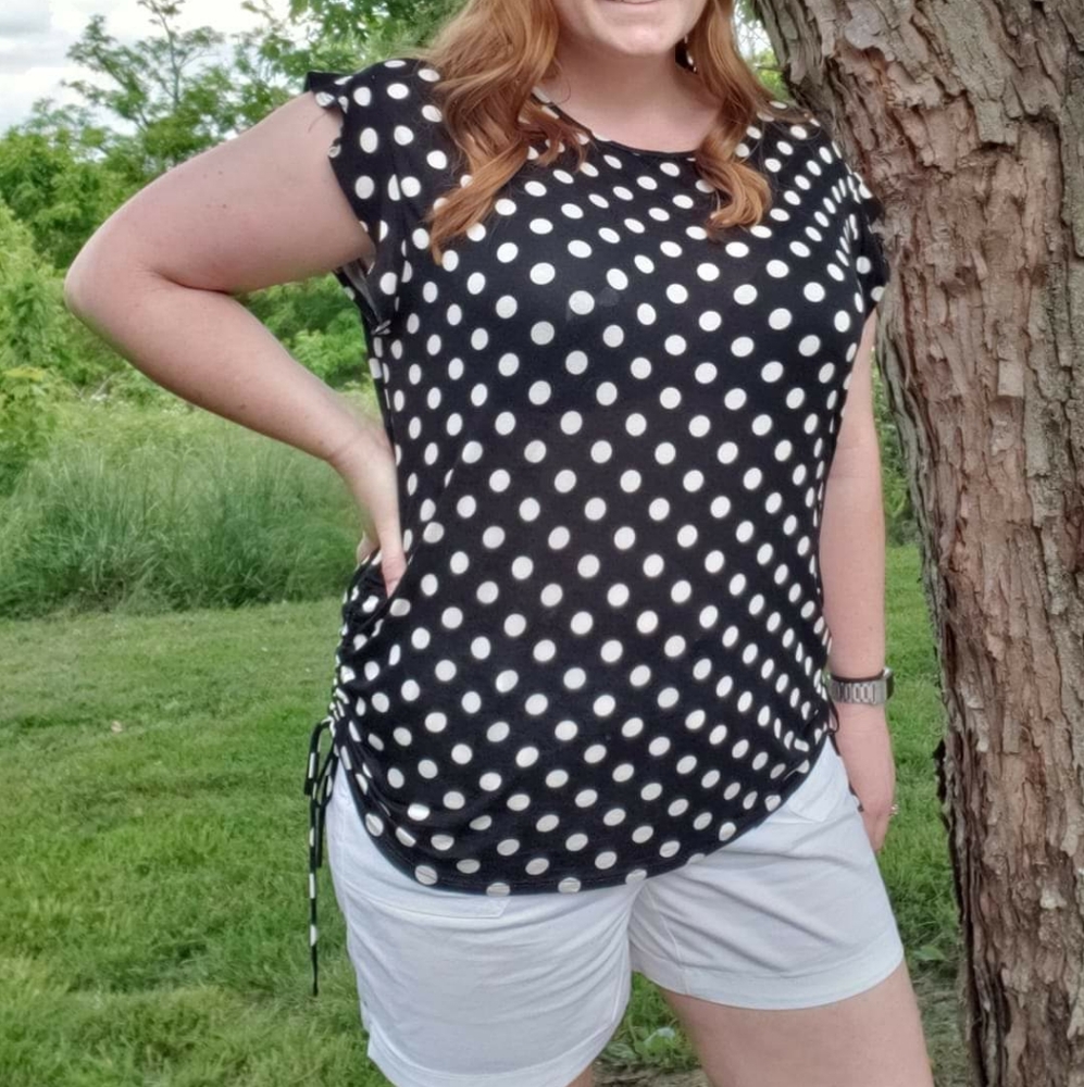 Women's polka dot top